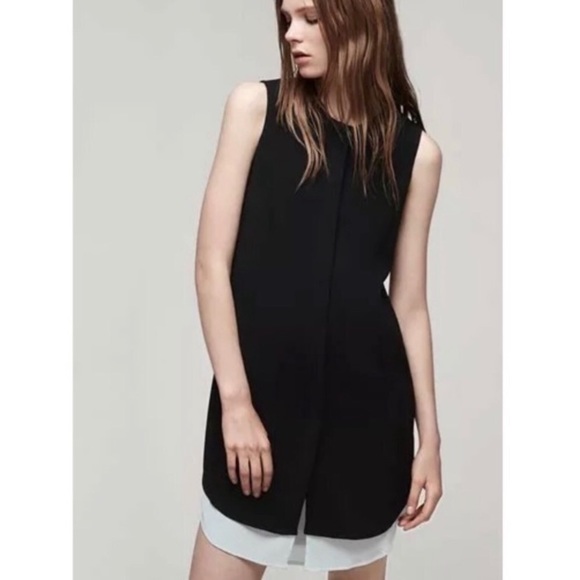 Rag & Bone Silk Sleeveless Shirt Dress 2 - Picture 9 of 10